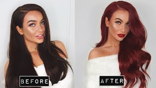 HOW TO Go from DARK BROWN to RED at home in 1 Day [upl. by Kirk93]