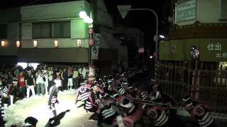 羽曳野市 白鳥神社例祭 古市だんじり祭2011 蓑の辻 北町 [upl. by Ayalat]