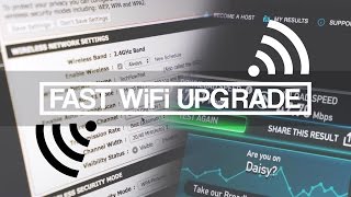 Easy 10x Faster WiFi Speed and Range UPGRADE [upl. by Tersina]