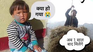 अब हम एक साल बाद मिलेंगे बाबू का यह क्या हो गया pahadi lifestyle [upl. by Tezile636]