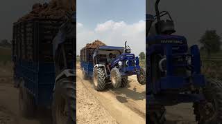 See the performance of Farmtrac 60 tractor in the trolley farmtrac farmtractractor tractor [upl. by Rachele]