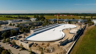 Worlds First Endless Surf Lagoon Near Completion at Munich Surf Park o2 SURFTOWN MUC [upl. by Oakie]