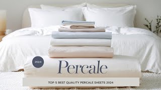 Top 5 Best Quality Percale Sheets On Amazon Reviews in 2024 [upl. by Oicneserc]