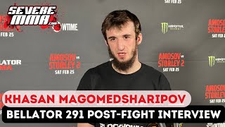 Khasan Magomedsharipov Bellator 291 PostFight Interview [upl. by Marteena]