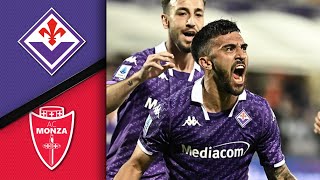 Highlights Fiorentina vs Monza 21 Djiuric Nico Gonzalez Arthur [upl. by Sackville]