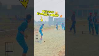 Destroy bowling lineup 🔥 cricket circketgame cricketlover cirket ipl cicket crikcet mini [upl. by Nonnad]