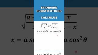 Trigonometric Substitution for Integration Differentiation Calculus [upl. by Anelav695]