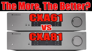 SOUND BATTLE Cambridge Audio CXA81 vs CXA61 quotTHE MORE POWER THE BETTERquot Blind Test LS50 Meta [upl. by Edivad]