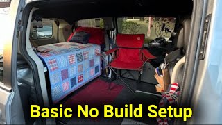 Simple Caravan Camper  Basic No Build Setup  Clutter Free Van Camping  vancamper clutterfree [upl. by Finbar]