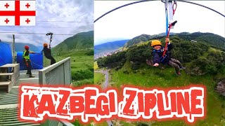 KAZBEGI ZIPLINE GEORGIA JULY 24 2024 [upl. by Nyladnar511]