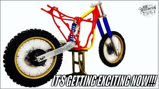 Honda CR250 Full Restoration  Part 7  Rolling Frame [upl. by Shriver]