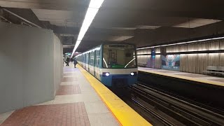 Sortie du métro de Montréal STM la ligne 1 vert tout le trajet MR63 [upl. by Judie]