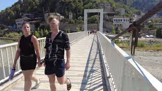 Berat Houses from the New Bridge An Amazing View  Berat Albania  ECTV [upl. by Schaefer]