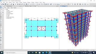 RCC Shear wall design for dual system using Etabs tutorial [upl. by Jammie]