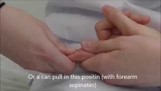 Technique of mobilisation of Interphalangeal joint [upl. by Mandych]