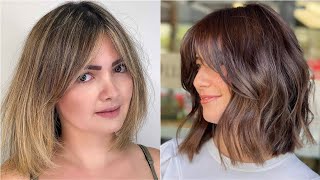 20 CORTES de CABELLO para CARA REDONDA 2022  CORTES de PELO MODERNOS para ROSTRO REDONDO [upl. by Nev]