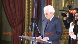 MATTARELLA AI GIOVANI MAGISTRATI LOTTA ALLA CORRUZIONE SERVE IMPEGNO PARTICOLARE [upl. by Amled]