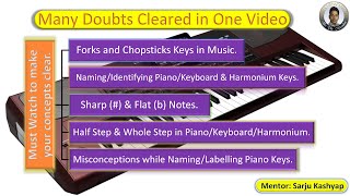 NamingLabeling PianoKeyboardHarmonium Keys and Related Misconceptions Cleared and Much more [upl. by Ayim95]