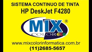 INSTALAÇÃO COMPLETA BULK INK HP F4280 Cartucho 60 [upl. by Darum733]