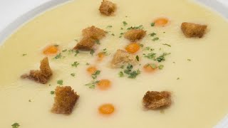 Crema de puerros con bolitas de calabaza  Karlos Arguiñano [upl. by Aneertak]