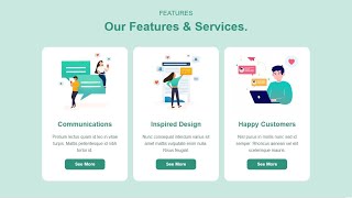 Our Services Section in Html amp CSS with Source Code  Source coder 2022  html css [upl. by Vasya875]