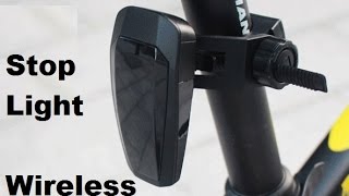 Bicycle Bike Wireless Stop Brake Tail Light  Велогабарит  бесконтактный стоп сигнал [upl. by Ayanal]