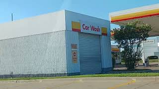 Car Wash at Shell Gas Station is closed up in Sherman TX 92824 [upl. by Airdnaz]