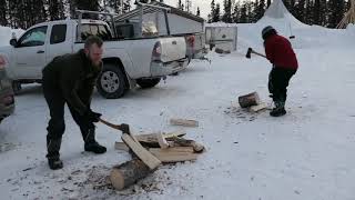 Jack Mountain Bushcraft Vlog 108  Quebec Winter Camp Scenes [upl. by Latnahs325]