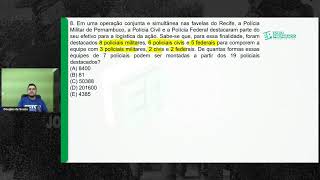 REVISÃO  MATEMÁTICA IDECAN  GUARDA JOÃO PESSOA  PB [upl. by Wyly]