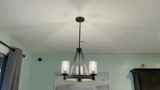 How to Install Kichler 3Light Chandelier [upl. by Oicnecserc]