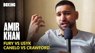 Amir Khan On FuryUsyk CaneloCrawford amp Ryan Garcia Conversation [upl. by Ardnuasak124]