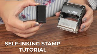 How to ReInk SelfInking Stamps [upl. by Saunder188]