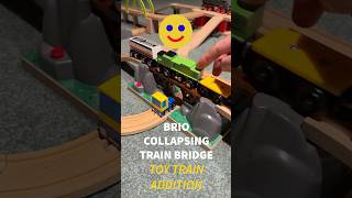 BRIO World Collapsing Toy Train Bridge  Watch the Drama Unfold 🚂💥 toytrain trainvideos brio [upl. by Nayrda]