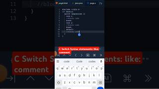 C Switch Syntax Statements shorts cswitch syntax statement int main printf coding feed [upl. by Surtemed737]