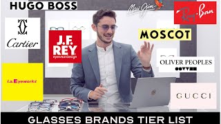 Ranking The Worlds BEST Frame Brands  The Glasses TIER LIST [upl. by Nee]