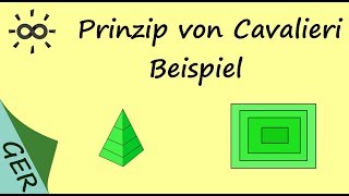 Prinzip von Cavalieri  Beispiel [upl. by Tombaugh]