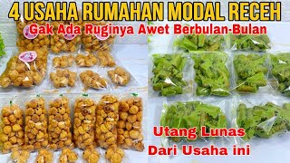 HUTANG LUNAS‼️4 IDE USAHA RUMAHAN GAK ADA RUGINYA MODAL RECEH UNTUNG BERLIPAT AWET BERBULANBULAN [upl. by Ruella918]