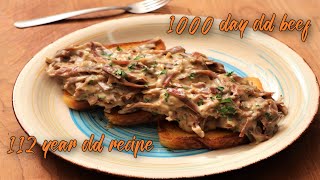 We made the OG Breakfast of Champions  SOS Creamed Chipped Beef over Toast [upl. by Dehsar153]