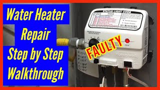 Rheem Water Heater Chamber Sensor Failure  How to Replace Chamber Sensor amp Gas Control Valve DIY [upl. by Kumagai]