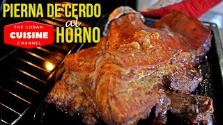 💥PIERNA DE CERDO AL HORNO Receta CUBANA Paso a Paso Pierna de cerdo asada CRUJIENTE y JUGOSA [upl. by Polly]