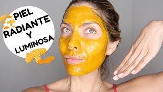 ADIÓS ACNÉ Y MANCHAS MASCARILLA DE CÚRCUMA PARA LAS ARRUGAS  DIY [upl. by Arinaid]