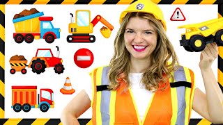 Construction Trucks for Children Learn Construction Vehicles with Toy Trucks for Kids Speedie DiDi [upl. by Ahker]