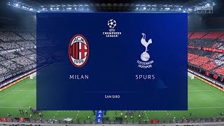 AC Milan vs Tottenham Hotspur 14022023 UEFA Champions League fifa 23 [upl. by Ystap]