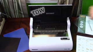 My Fellowes Comb Binding Machine in action [upl. by Annot564]