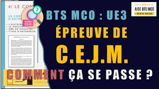 U3  Lépreuve de CEJM  Comment ça se passe   Culture Economique Juridique Managériale BTS [upl. by Laura900]