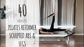 Pilates Reformer  Intermediate  Sculpted Abs  Legs [upl. by Oilegor]