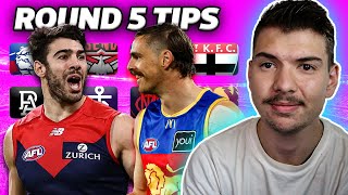 Round 5 AFL Tips  Predictions 2024 [upl. by Alabaster630]