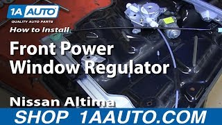 How to Replace Window Regulator 0206 Nissan Altima [upl. by Daenis]