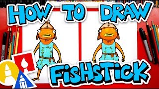 How To Draw Fishstick From Fortnite [upl. by Araihc]