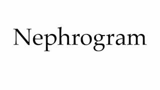 How to Pronounce Nephrogram [upl. by Namyl]